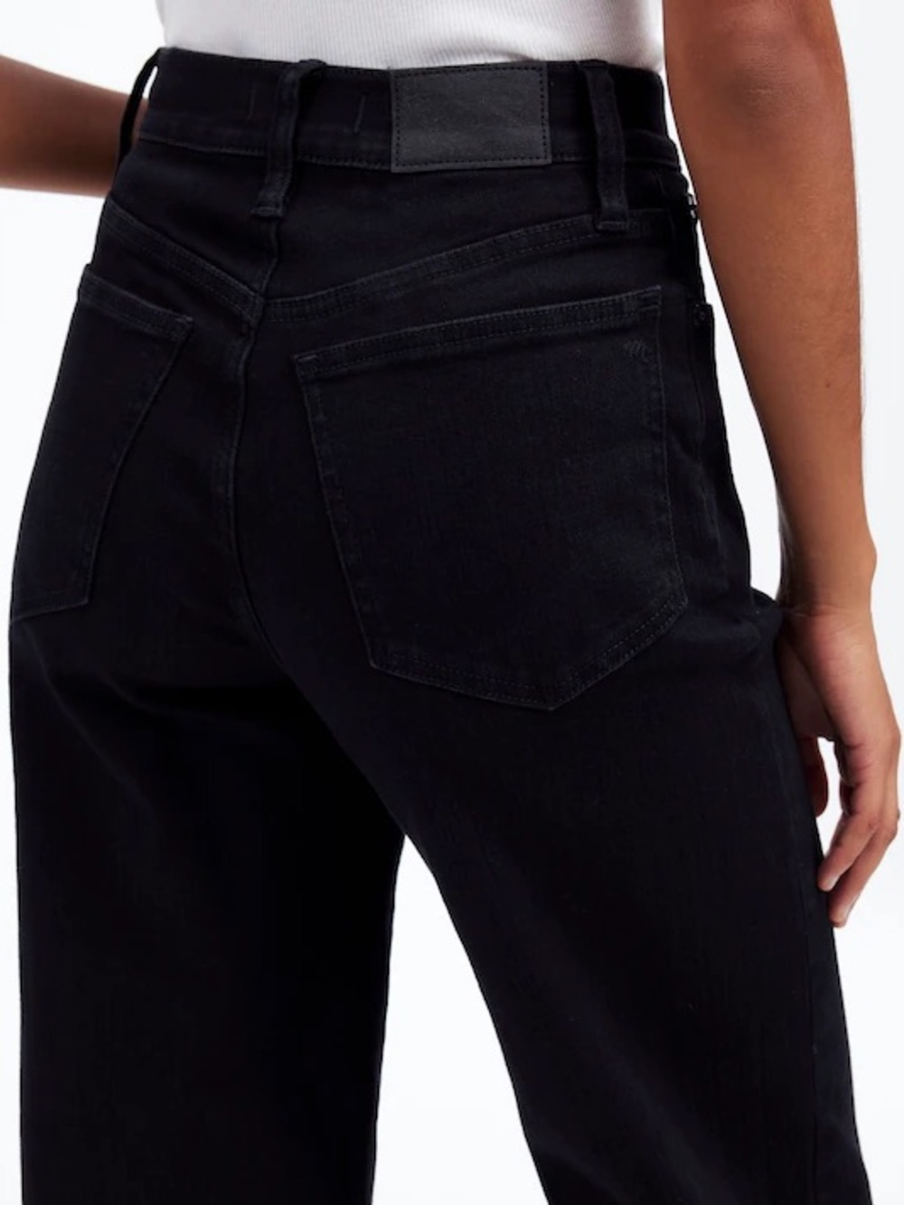 Madewell The Perfect Vintage Wide-Leg Jean in Black Wash NM234 Size 29 - Picture 5 of 14